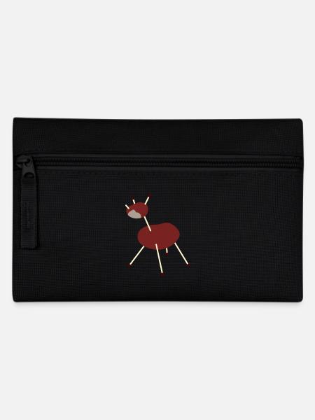 chestnut unicorn - Pencil Case - black