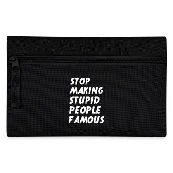 Paroles drôles Déclaration Stupide Vote Important - Trousse - noir - Devant