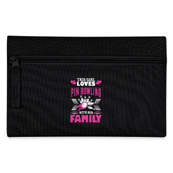 This Girl Loves Pin Bowling - Pencil Case - black - Front