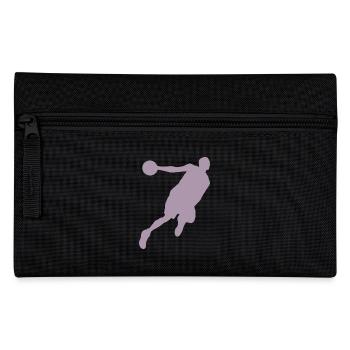 Silhouette de basketteur, design sportif dynamique - Trousse - noir - Devant