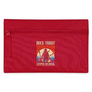 Black Friday Survivor Rétro Vintage Shopping - Trousse - rouge - Devant