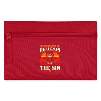 Chat diable rétro : la meilleure partie de la religion - Trousse - rouge - Devant