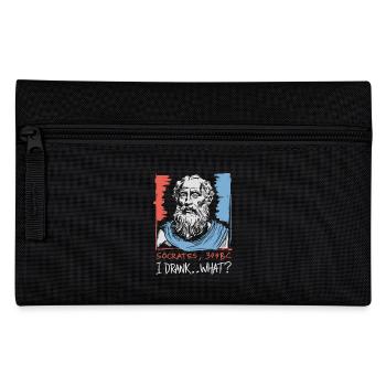 Socrates joke for philosophy fans - Pencil Case - black - Front