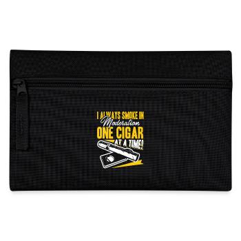 Cigar Smoking One Cigar At A Time - Pencil Case - black - Front