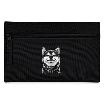 Shiba Inu Portrait Dog Dog - Pencil Case - black - Front