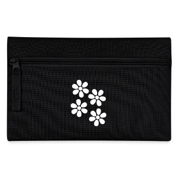 Blume weiß weiße Blume Blumen Geschenk Weihnachten - Federtasche - Schwarz - Vorne
