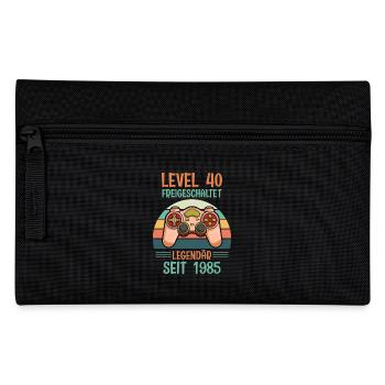 Level 40 Unlocked Legendary since 1985 - Pencil Case - black - Front