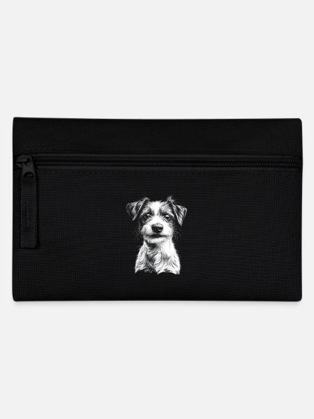 Jack Russell Terrier Portrait Hunde Hund - Federtasche - Schwarz