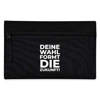 Deine Wahl formt die Zukunft - Federtasche - Schwarz - Vorne