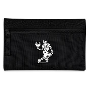 Skeleton Halloween Basketball Ball Sports - Pencil Case - black - Front