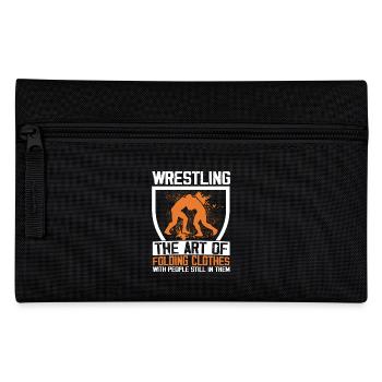 Wrestling the art of folding clothes - Pencil Case - black - Front