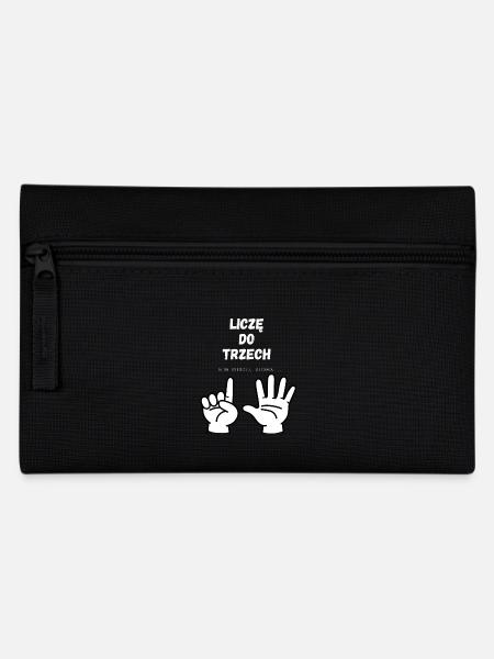 Ich zähle bis drei - Federtasche - Schwarz