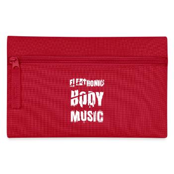 Electronic Body Music Glitch - Pencil Case - red - Front
