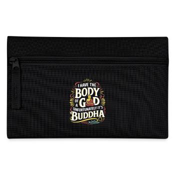 I Have The Body Of A God Unfortunately Its Buddha8 - Federtasche - Schwarz - Vorne