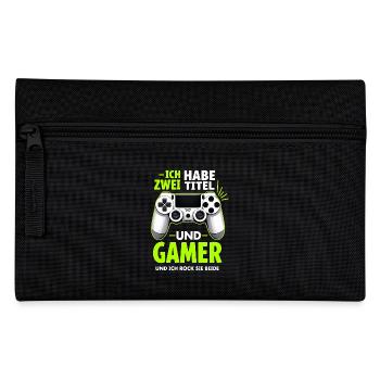 Gamer-Bruderhood: Zocken für Jungen - Federtasche - Schwarz - Vorne