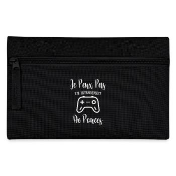 I can't I have thumb training - Pencil Case - black - Front