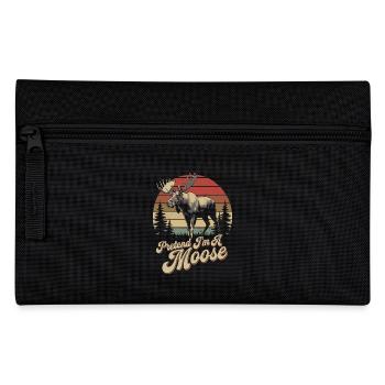 Humour d’orignal pour les amoureux des animaux - Trousse - noir - Devant