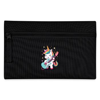 Unicorn Rock - Unicorn Plays Electric Guitar - Pencil Case - black - Front