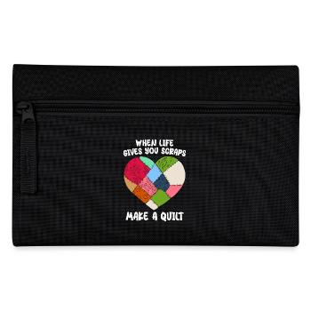 Quilting Women Grandma Quilt Lover Sewing Quilter - Pencil Case - black - Front