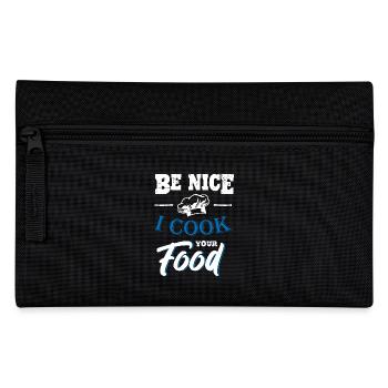 Soyez gentil je cuisine votre chef cuisinier - Trousse - noir - Devant