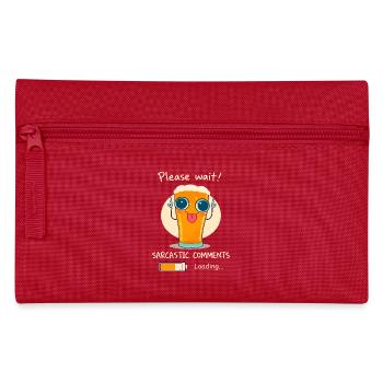 Sarkastisches Bierglas - Federtasche - Rot - Vorne