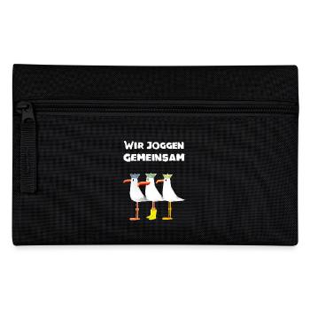 Running my running group makes me happy - Pencil Case - black - Front