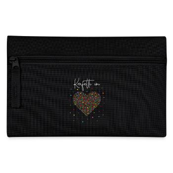 Konfetti im Herzen - Federtasche - Schwarz - Vorne