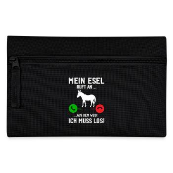 Mon âne m’appelle, il faut que j’y aille ! - Trousse - noir - Devant
