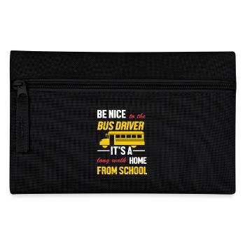 School Bus Driver School Bus - Pencil Case - black - Front