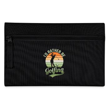 I'd Rather Be Golfing Golf Golfer - Federtasche - Schwarz - Vorne