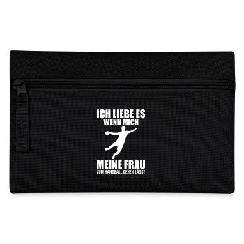 Joueur de Handball Cadeau Handball - Trousse - noir - Devant
