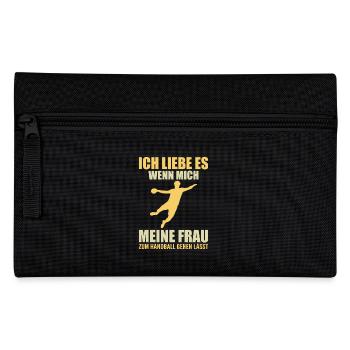 Joueur de Handball Cadeau Handball - Trousse - noir - Devant