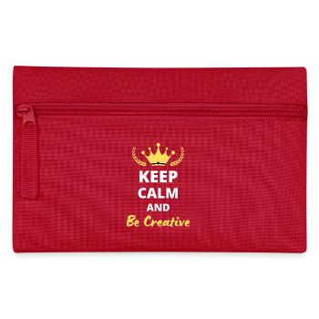 Keep Calm and Be Creative - Pencil Case - red - Front