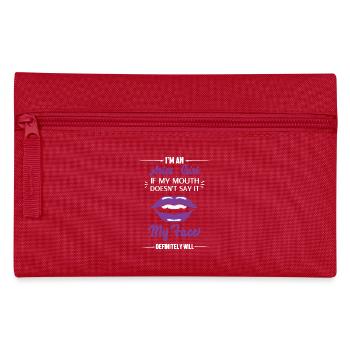 Sternzeichen Widder - Federtasche - Rot - Vorne