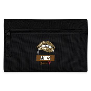 Sternzeichen Widder - Federtasche - Schwarz - Vorne
