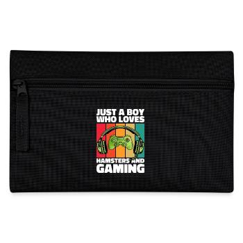 Gamer and Hamsters: Video Games and Infinite Energy - Pencil Case - black - Front