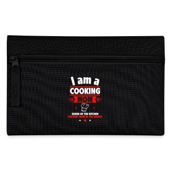 Cooking Mom: Queen of the Kitchen, Mother's Day Gift - Pencil Case - black - Front