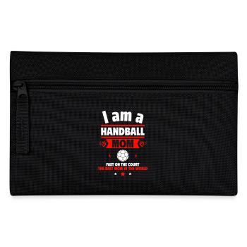 Handball-Mama,Muttertagsgeschenk - Federtasche - Schwarz - Vorne