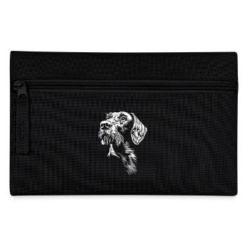 Allemand Wirehaired Portrait Chiens Chien de chasse - Trousse - noir - Devant