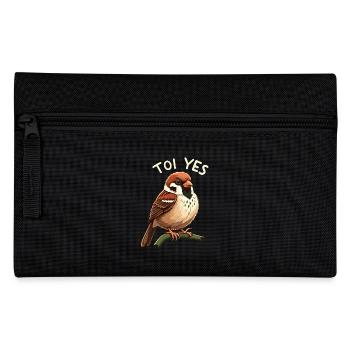 Du ja, Spatz - Federtasche - Schwarz - Vorne