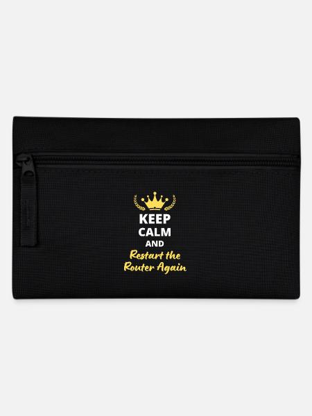 Keep Calm and Restart the Router Again - Trousse - noir
