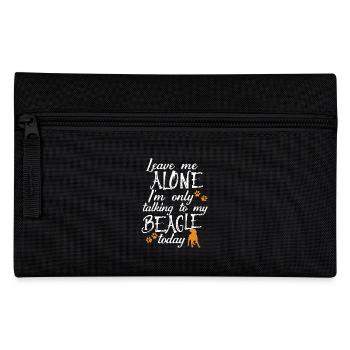 I am Only Taling To My Beagle Today - Pencil Case - black - Front