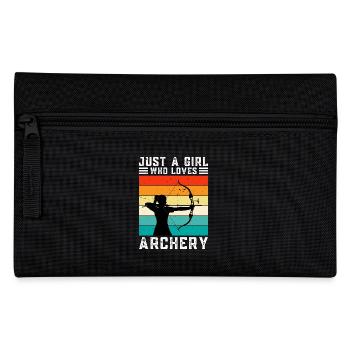 Just A Girl Who Loves Archery - Pencil Case - black - Front