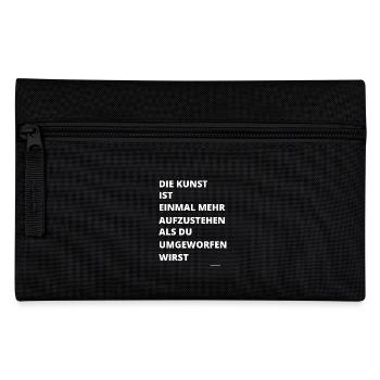 Motivierendes Zitat - Federtasche - Schwarz - Vorne