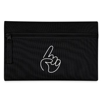 Handgeste Gezeichnet minimalistisch Anzeigen - Federtasche - Schwarz - Vorne
