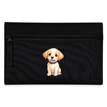 Chiot Chien Golden Retriever - Trousse - noir - Devant