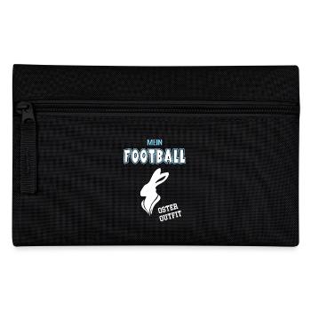 Football Oster Outfit Footballspieler Ostern - Federtasche - Schwarz - Vorne