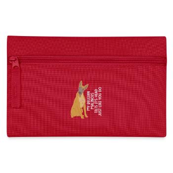 Belgischer Malinois - Federtasche - Rot - Vorne