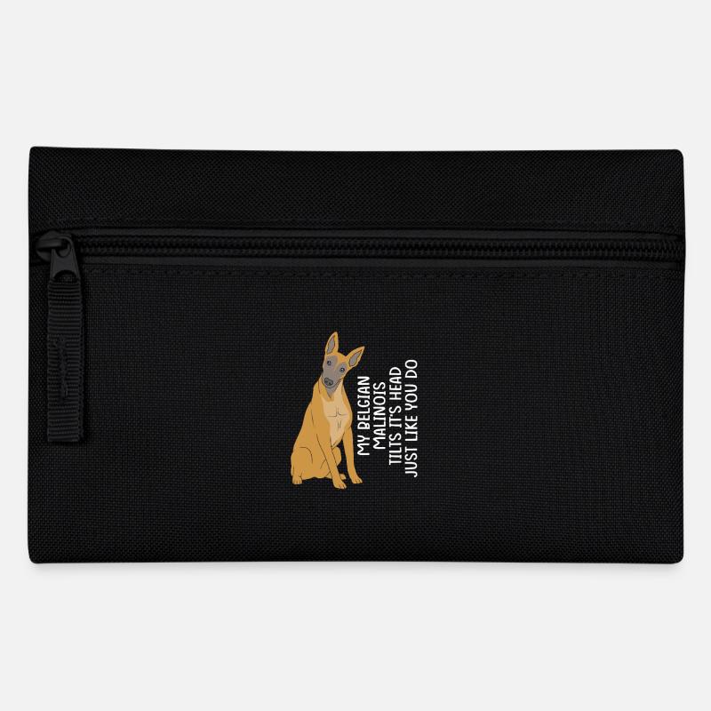 Belgischer Malinois - Federtasche - Schwarz