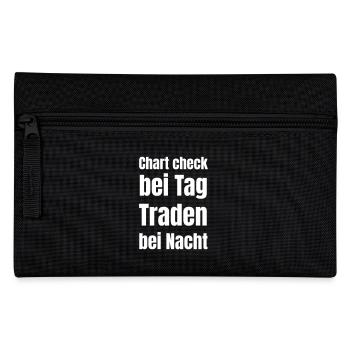 Chart check bei Tag, traden bei Nacht. - Federtasche - Schwarz - Vorne